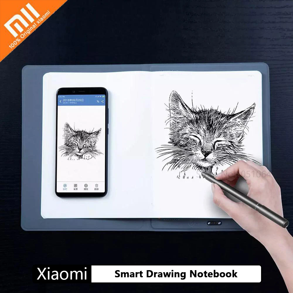  Xiaomi Youpin Smart Drawing Notebook Paper Notepad Note Pad Lined Pocketbook With Pen for Diary Jou