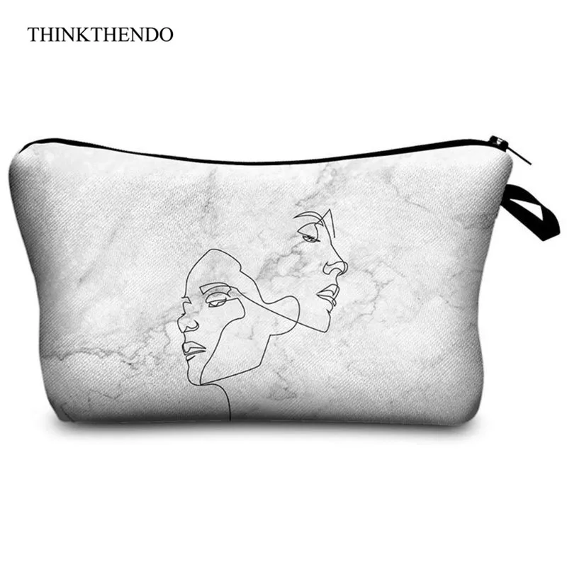 

Women Girls Travel Marble Pattern Cosmetic Makeup Bag Toiletry Storage Organizer