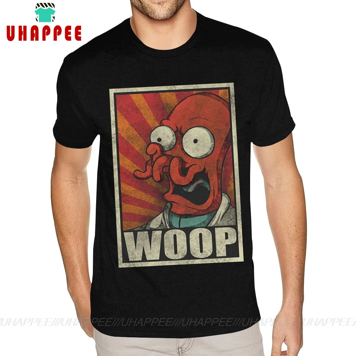 Веселые Woop Zoidberg Фото футболки для мальчиков маленький размер черная футболка|Футболки| |