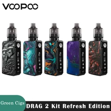 VOOPOO-Kit de vapeo Drag 2 Original, 177W, 4,5 ml, PnP Pod, tanque Dual 18650 GENE, encajar chip, vaporizador de cigarrillo electrónico
