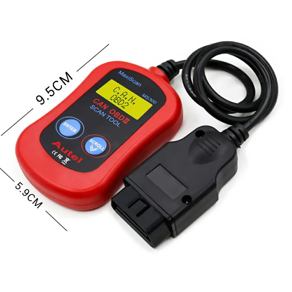 MS300 OBD2 считыватель кодов диагностические инструменты Профессиональный OBD2 EOBD Бортовая Система диагностики сканирования многоязычный