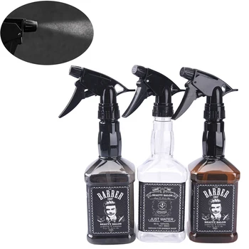

250ML/650ML Hairdressing Spray Bottle Salon Barber Hair Tools Water Sprayer Retro Whiskey Oil Head Watering Can