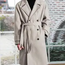 S-6XL новая мужская одежда утолщенное корейское свободное кружевное шерстяное пальто Тренч двубортное повседневное шерстяное пальто размера плюс