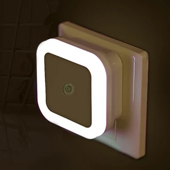 

LED Mini Night Light Sensor Control US Plug Night light Lamp For Children Kids Living BathroomRoom Bedroom Lighting Classroom