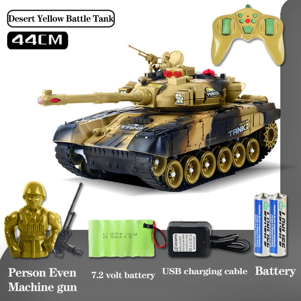 RC Tank Military Tactical Vehicle with LED Lighting