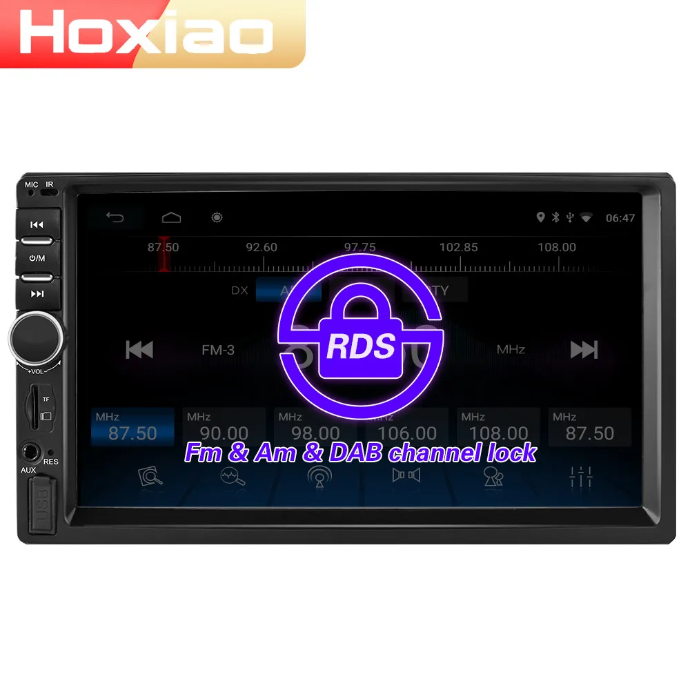 2 DIN Android 8,1 Автомобильный мультимедийный плеер авторадио ram 2G rom 16G 3 2G 64G WiFi FM RDS DAB ISDB tv Автомобильная Аудиомагнитола 2Din навигация