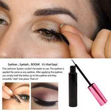 Без клея портативный инструмент Макияж Очаровательный салон профессиональная быстросохнущая долговечная жидкость подводка для глаз Накладные ресницы кудрявые магнитные