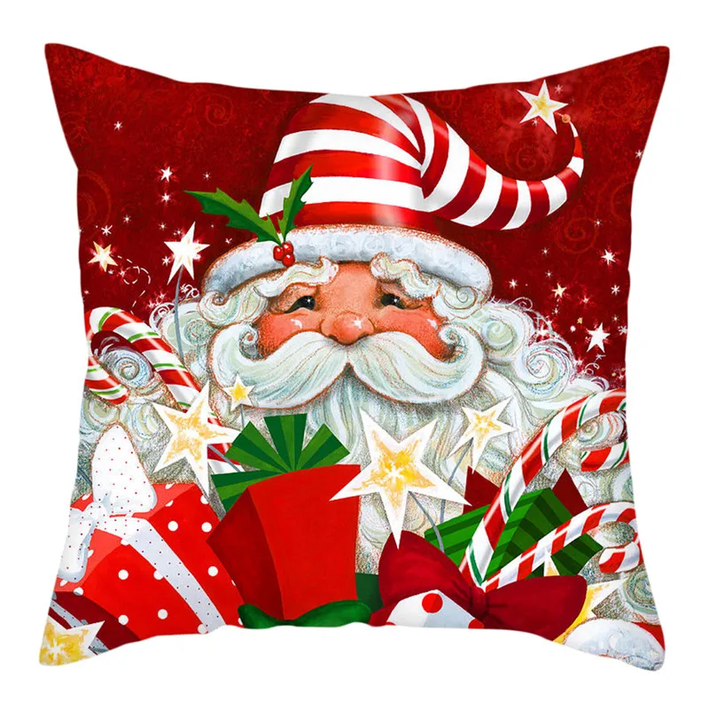 Fuwatacchi рождественские наволочки для подушек Санта-подушка с Санта Клаусом, наволочка для дивана, наволочки для подушек, декоративная наволочка для домашнего дивана - Color: PC11577