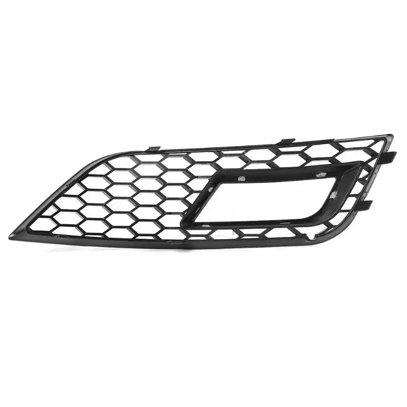 1 Pair Front Fog Light Cover Grille Grills for Audi A4L B9 13-15 Black Trim