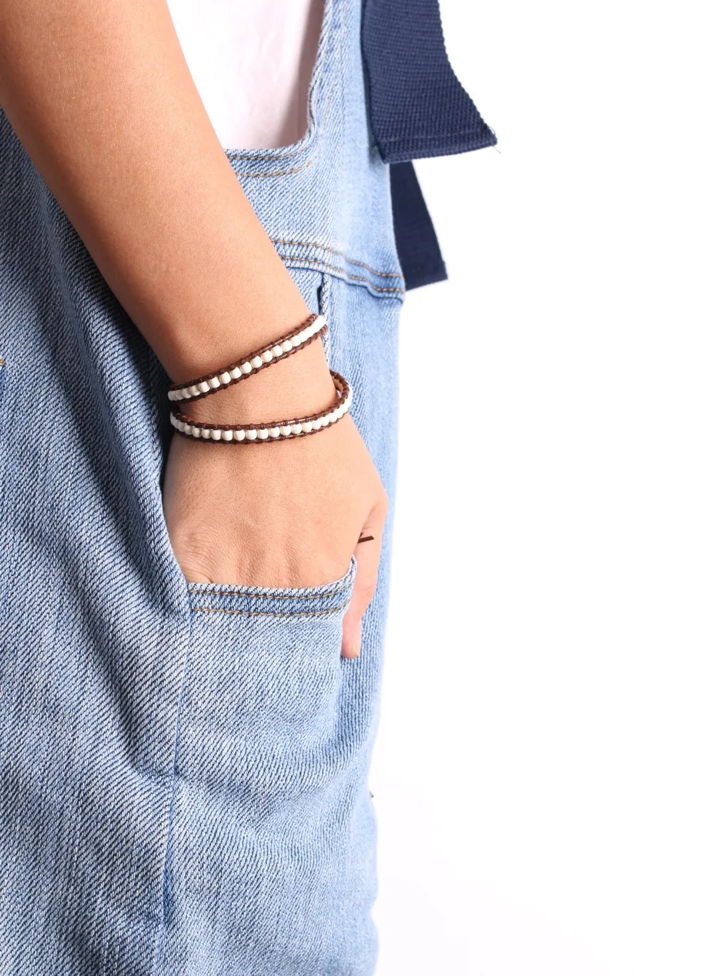 KELITCH Boho модные браслеты на запястье ювелирные изделия ручной работы очаровательные бисерные браслеты ювелирные изделия на кожаной веревочной цепочке регулируемые