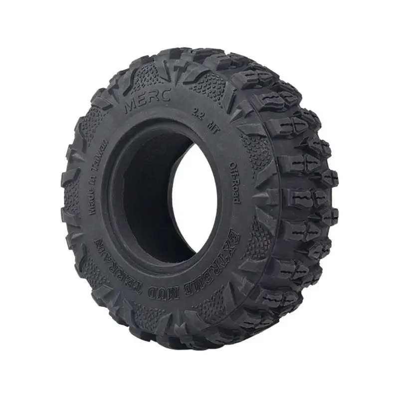 

4PCS 2.2in Rubber Tyre 2.2 120x48MM Wheel Tires for 1:10 RC Rock Crawler TRX4 Axial SCX10 90046 90047