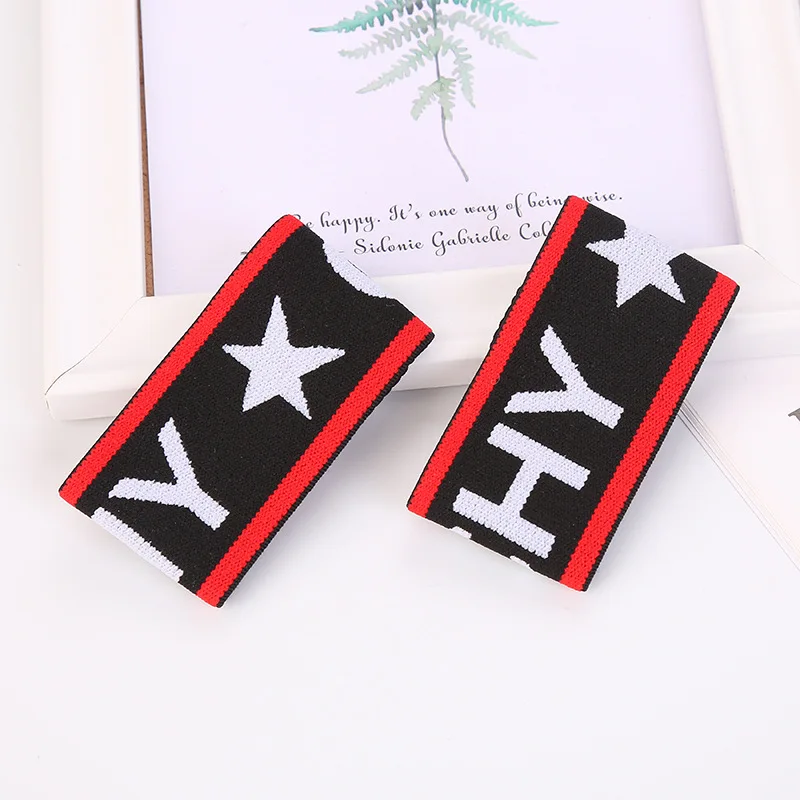 College Style School Games Performance Wrist Strap Children Cool Lettered Elasticity Narrow-Bracer Hip Hop Accessories