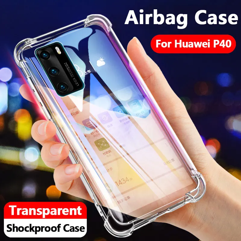 Противоударный чехол с подушкой безопасности для Huawei P40 P30 P20 Mate 30 20 Pro Plus Lite E