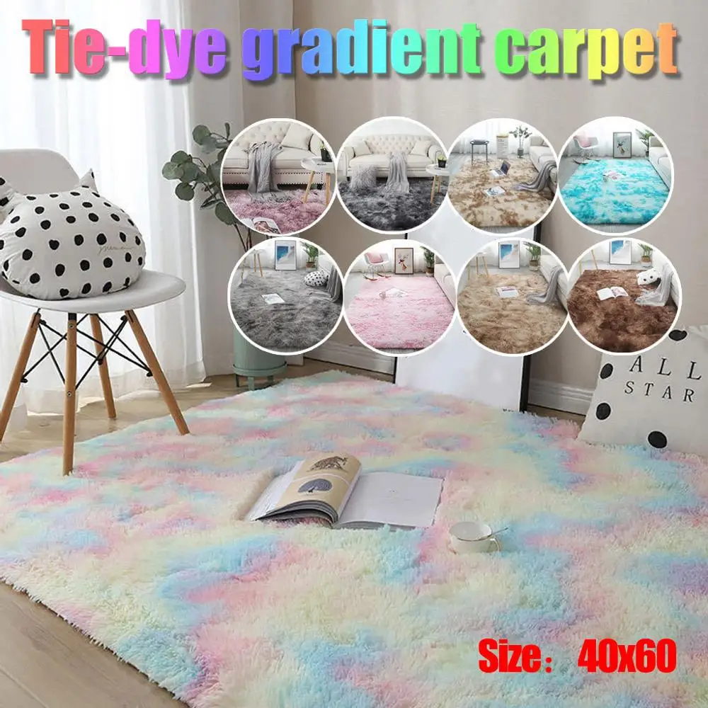 New Colorful Carpets Shaggy Kids Room Living Room Bedside Rugs Rainbow Color Soft Fluffy Plush Mats Rug For Bedroom Home Decor New Colorful Carpets Shaggy Kids Room Living Room Bedside Rugs Rainbow Color Soft Fluffy Plush Mats Rug For Bedroom Home Decor