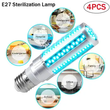 

E27 UV Germicidal Corn Lamp Sterilizer Ultraviolet Disinfection Light Bulb Kill Mite Home Lights For Kitchen Bedroom Hospital