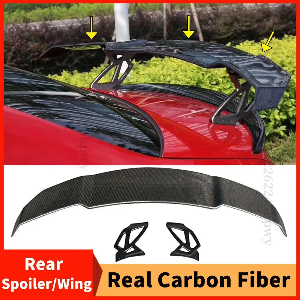 

Rear Spoiler Wing For Mercedes C W204 W205 W212 W213 C43 C63 C207 W206 BMW M3 F80 M4 G20 G30 F30 F10 Real Carbon Fiber GT Style