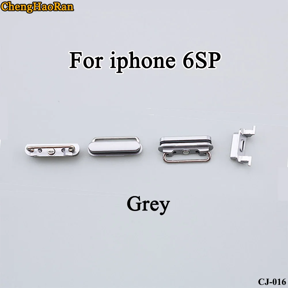 ChengHaoRan 1 комплект для iPhone 6S Plus 6SP Выходная Мощность Кнопка громкость, выключение звука Кнопка ключ боковые кнопки полный комплект Ремонт Запчасти Замена