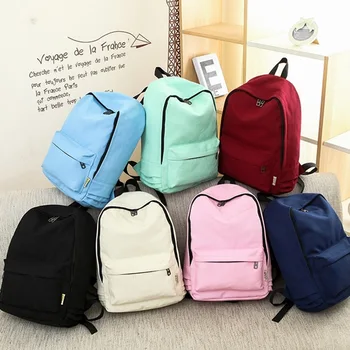 

Fashion Women Backpack Female School Bag For Teenager Girls Anti Theft Laptop Shoulder Bags Solid Color Travel Backpack