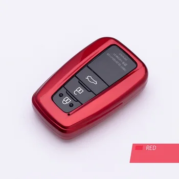 

Car Key Holder Case Cover Skin Case For Toyota Camry Corolla C-HR CHR Prado RAV4 Prius 2018 2019 2/3/4 Buttons