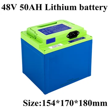 

48v 50Ah Ternary Lithium Not Lifepo4 IP65 for Electric Vehicle Solar Energy Bicycle Bike Ebike Ups+ 5A Charger+free Shippin