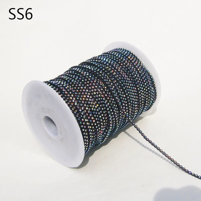 Taidian Высокое качество SS6 Стразы окантовка для DIY родного изготовления ювелирных изделий 100 ярдов/партия упаковка 50 ярдов/рулон