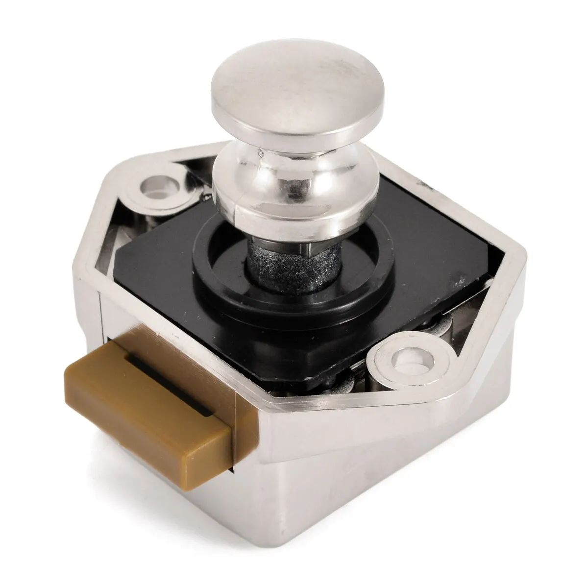 Home Kitchen Drawer Cabiner Door Camper Lock Quality Mini ABS Plastic Furniture Push Button Lock Knob Door Hardware Accessories