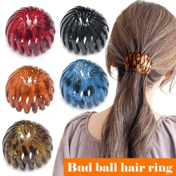 Fashion Hair Claws Women's Bird Nest Expanding Crystal Tail Hair Bun Holder Clips Claw Pins Hair Accessories Female Ponytail