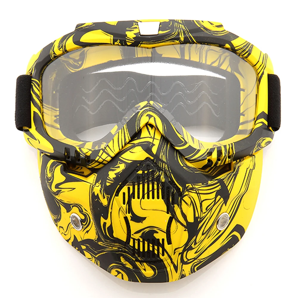 Лыжные очки, зимние ветрозащитные очки для мотокросса, лыжные очки, очки для снегохода, лыжные маски, очки для сноуборда - Цвет: 04