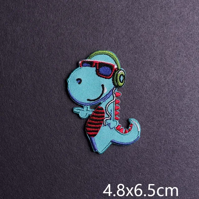 Hip-hop Rock/Music Patch Iron On Patches For Clothing Thermoadhesive Patches On Clothes Embroidery Patch Punk Joker Stickers PE6828CT