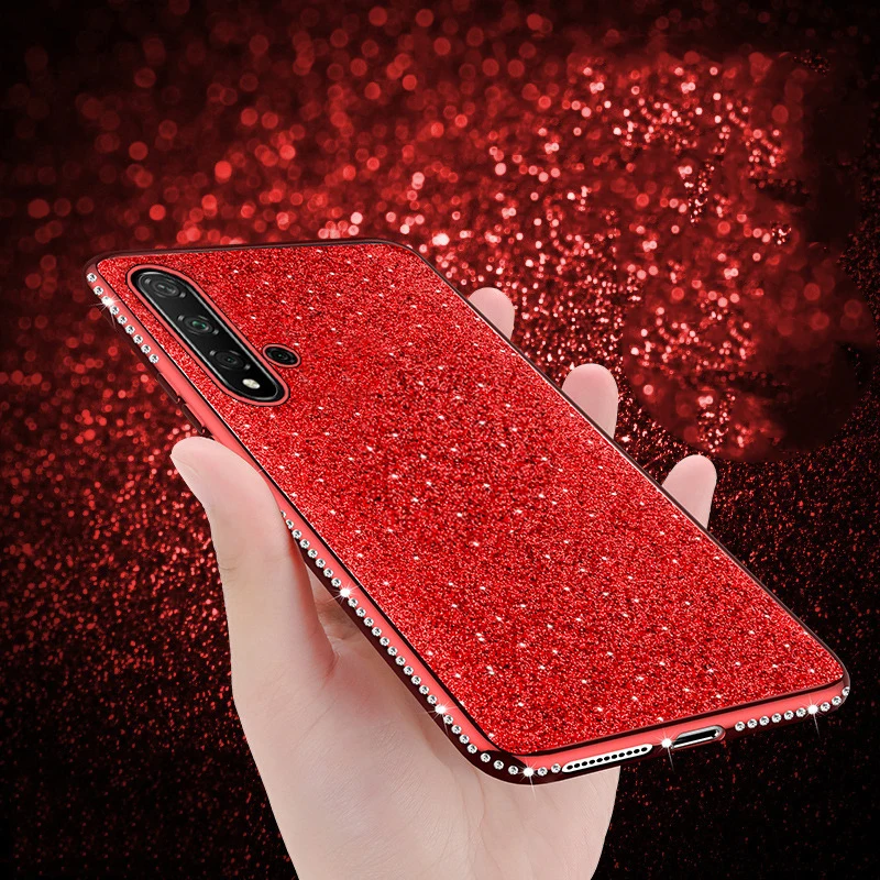 Блестящий чехол со стразами для Huawei P Smart Z Y9 Prime 2019 Honor 9X 20 Pro Mate 30 мягкий силиконовый