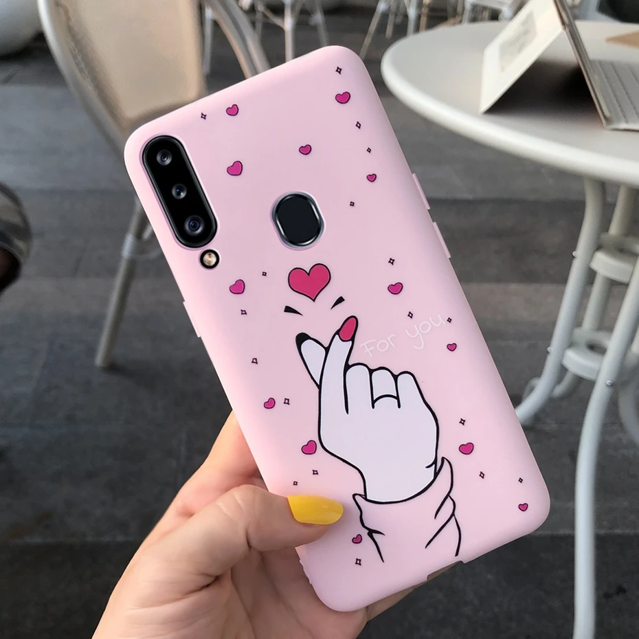Золотой Чехол для samsung Galaxy A20 A20e A20s, мягкий силиконовый чехол из ТПУ с желтым рисунком для samsung A 20 s 20e 20 s, чехол для телефона s Fundas - Цвет: Золотой