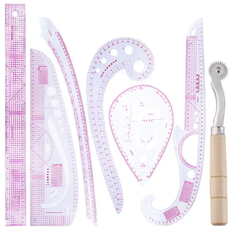 7 Pcs French Curve Metric Ruler Sewing Ruler Tailor Set DIY Clothing FAST SHIPPI