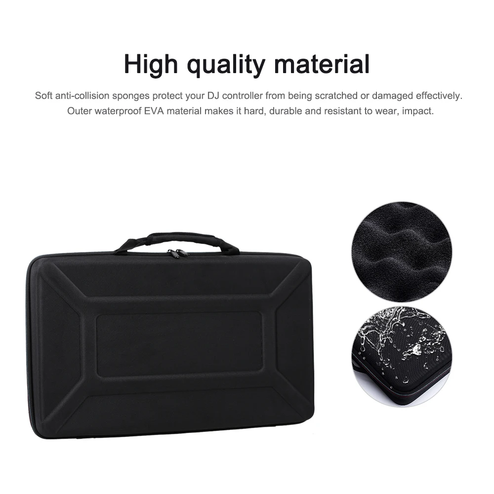 

Portable DJ Controller Carrying Case Protective Hard EVA Mixer Storage Bag with Travel Handle for Traktor Kontrol S2 Mk3