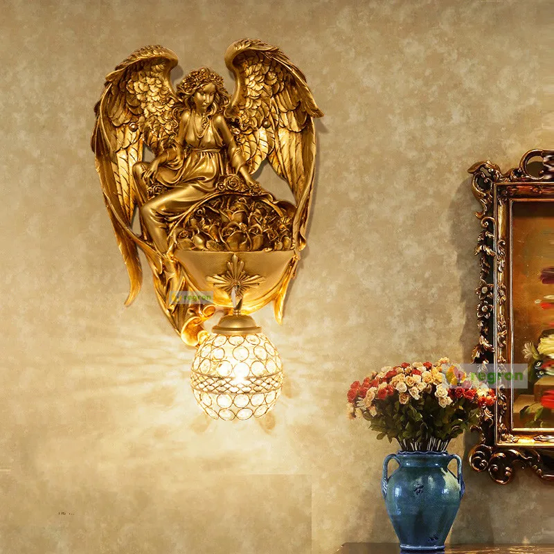 Led Angel свадебное освещение настенное Бра Настенные светильники для гостиной