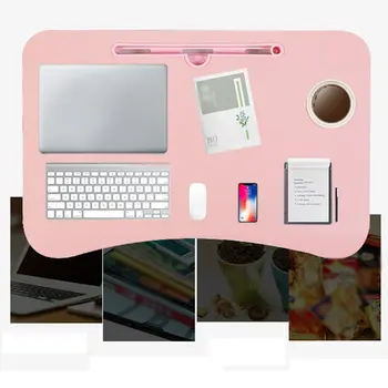 

Foldable Laptop Desk For Bed Sofa With Adjustable Tilting Top Breakfast Serving Tray With Folding Legs Multi Function Table