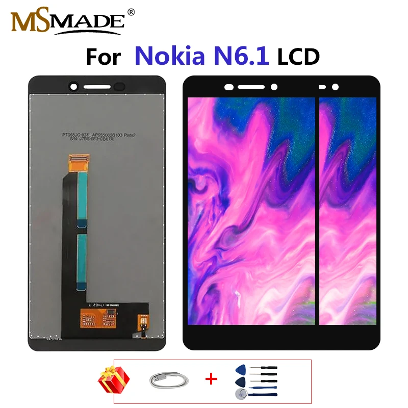 

For Nokia N6.1 LCD Display Touch Screen Digitizer Assembly Parts For Nokia N6.1 6 TA-1043 TA-1045 TA-1050 TA-1054 TA-1068 lcd