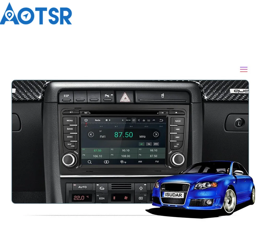 Cheap Aotsr Android 9.0 GPS navigation Car DVD Player For Audi A4 S4 RS4 2003-2012 car Head unit multimedia player radio tape recorder 10