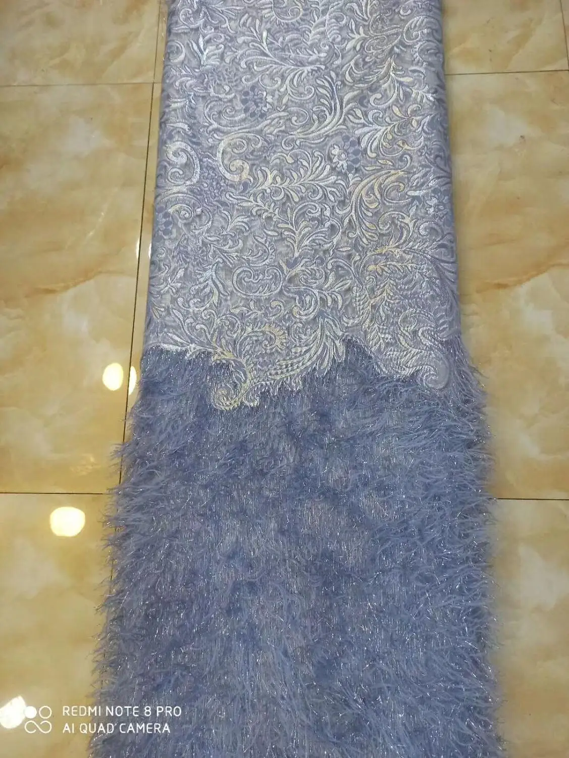 5 ярдов Новое поступление вышитые гипюр шнур JIANXI.C-104312 Французский кружевной ткани для свадебного платья