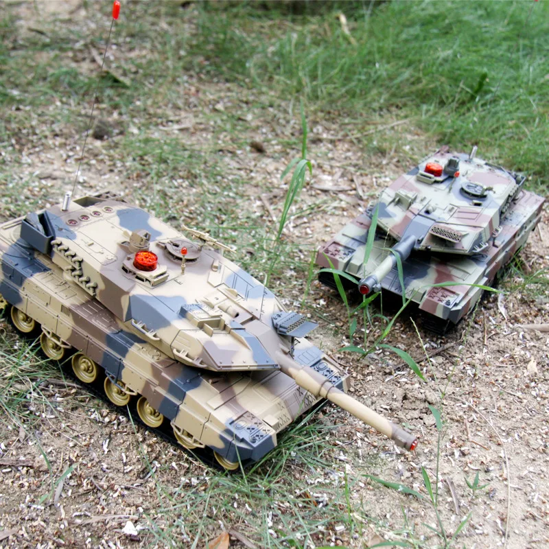 HUAN QI 516 10 Танк масштаб 1/24 немецкий Леопардовый A6 инфракрасный боевой RC танк со