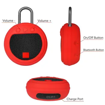 

Soft Silicone Case Protective Cover Shell Skin for J-BL Clip 3 Bluetooth Speaker X3UB