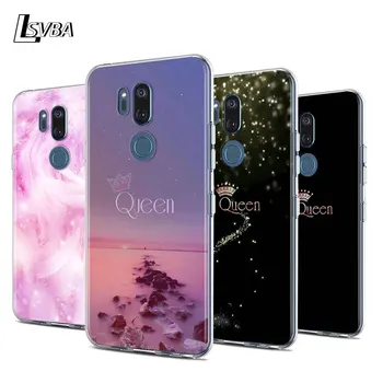 Перейти на Алиэкспресс и купить Чехол для телефона King Queen с перьями для LG W30 W10 V50S V50 V40 V30 K50S K40S K30 K20 Q60 Q8 Q7 Q6 G8 G7 G6 ThinQ