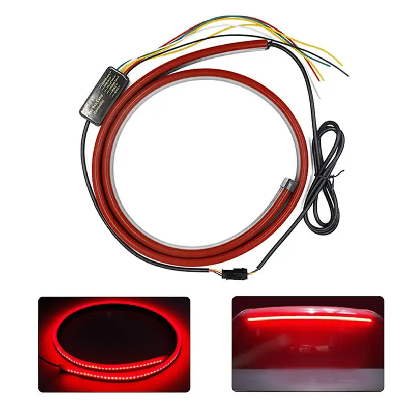 

1 Set of 90cm Ultra-thin 12V External Light Guide Stoplight Running Light Streamer Vehicle Driving Brake Light