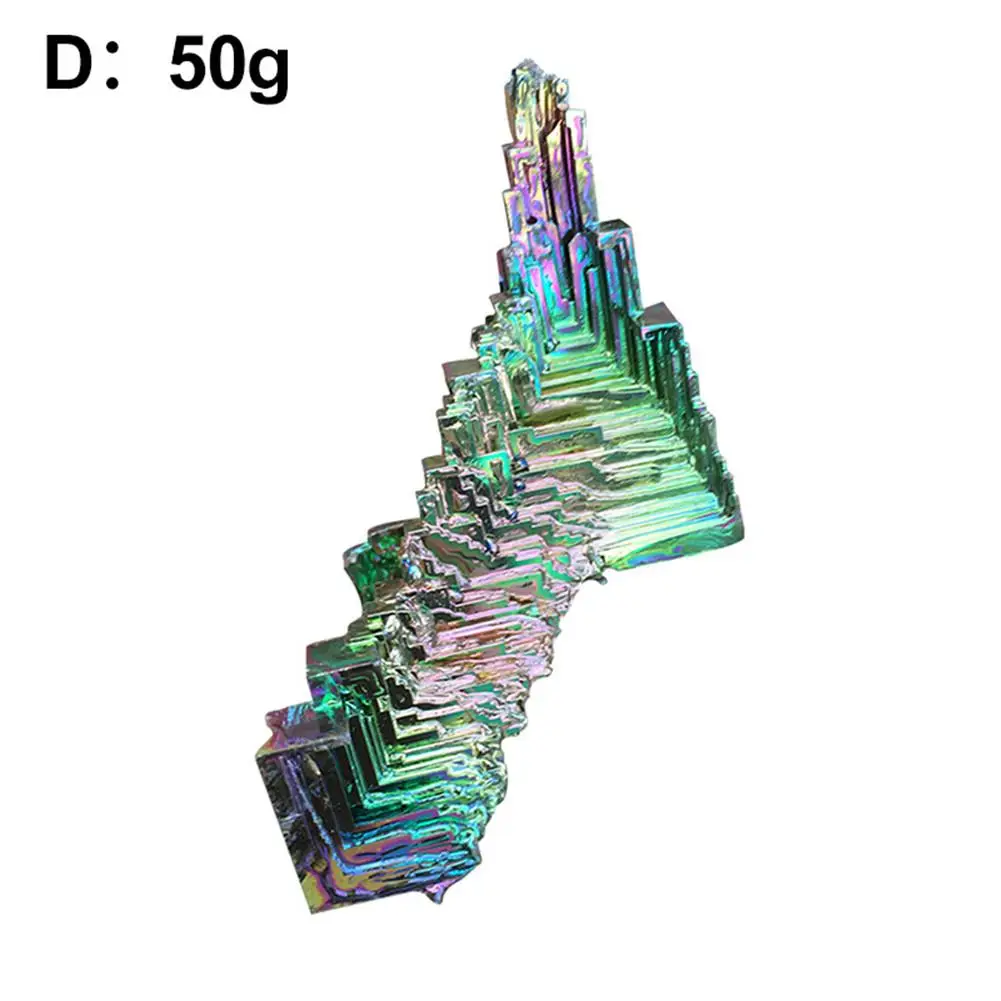 Радужный Титан висмут образец минеральный драгоценный камень кристалл Кварцевый Камень домашний Декор Аксессуары - Цвет: about 50g