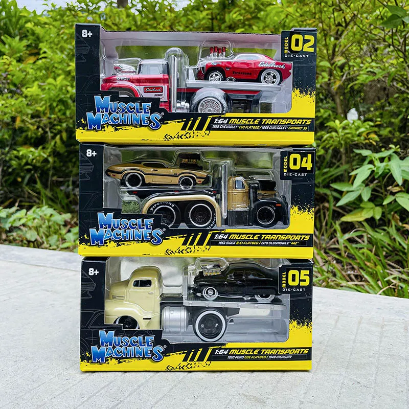 Maisto 1:64 Chevrolet Ford transport truck combination pallet truck static  alloy car model children's toy collection