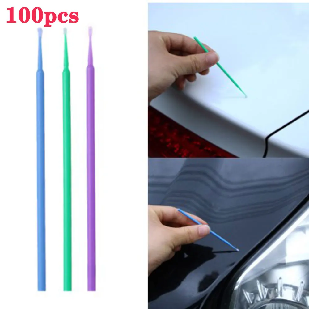 100 Кисть цветной карандаш одноразовые q-tip Инструменты для ремонта автомобиля детали краски ремонт краски аксессуары