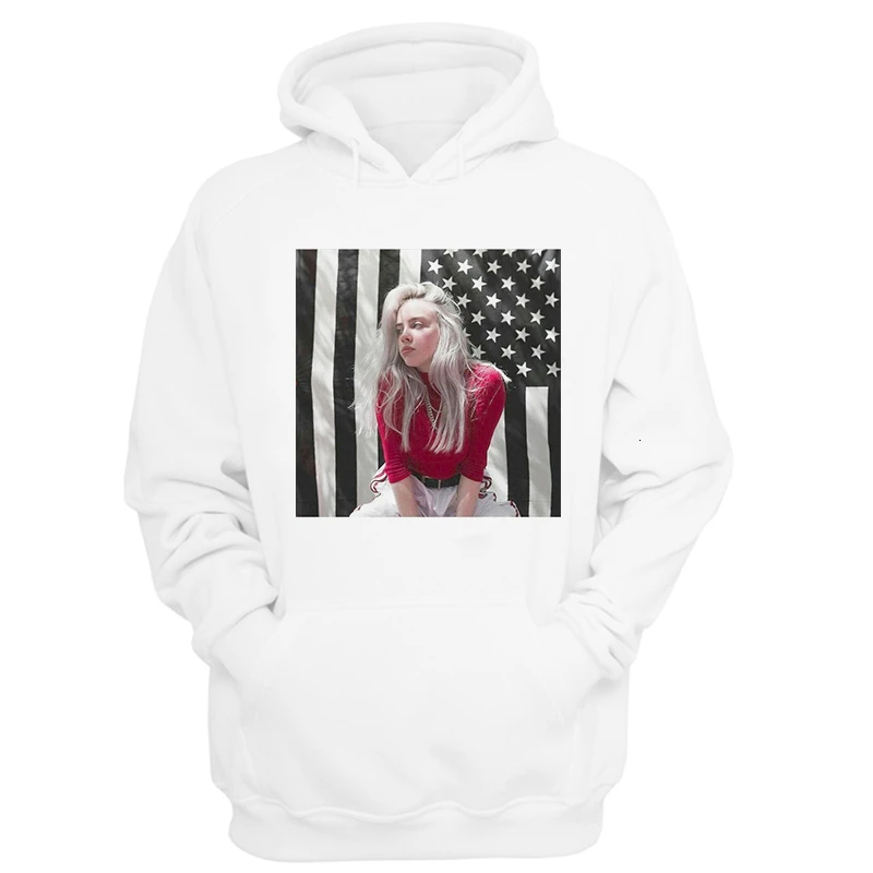 Мужская одежда Billie Eilish Толстовка Женский свитшот Харадзюку корейская модная одежда 90s хип хоп Японская уличная винтажная