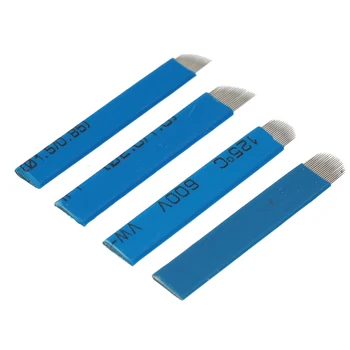 

20pcs Disposable Permanent N15/18/20U Tattoo Needle Manual Eyebrow Needles Blade For 3D Microblading Embroidery Pen