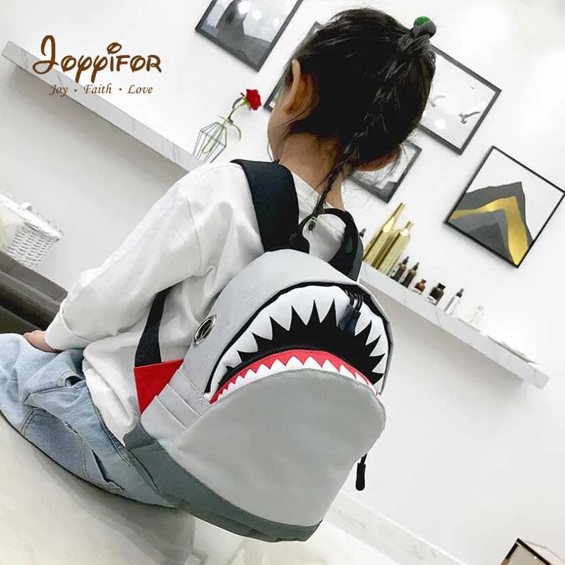 Joyifor Новые 2 размера Акула школьные сумки детские Mochilas студенческий рюкзак для детского сада Мальчики Девочки Дети Холст Дорожная сумка