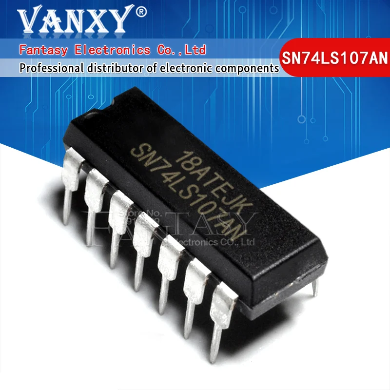 5 шт. SN74LS107AN DIP14 SN74LS107N DIP HD74LS107AP 74LS107 DIP-14 DM74LS107AN MB74LS107 | Электронные компоненты и