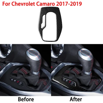 

For Chevrolet Camaro 2017-2019 Carbon Fiber Car Interior Gear Shift Panel Cover Sticker